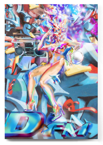 скетч рекламного модуля для "D-fm"