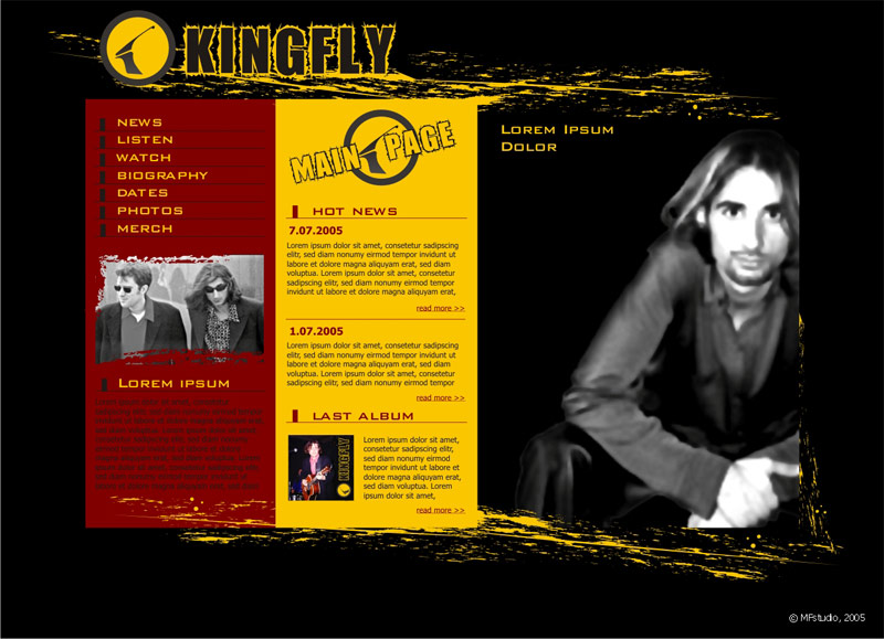 Сайт рок-группы