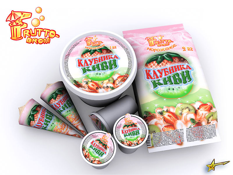 Клубника и киви