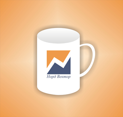 макет кружки для компании "Норд Вектор"