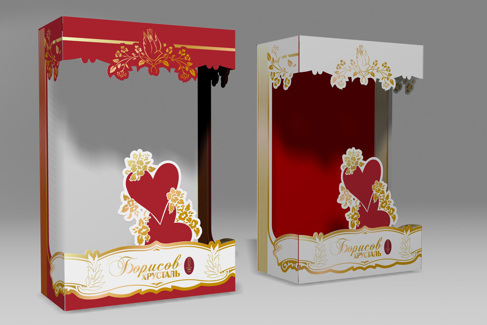 Упаковка для "Борисовского хрустального завода"