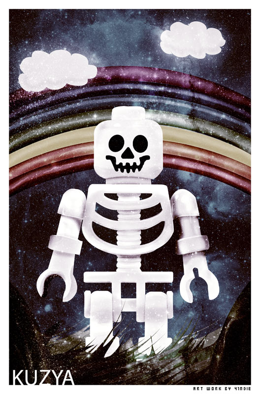 Кузя. Скелет. Photoshop+illustrator.