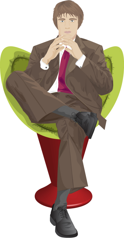 парень в кресле