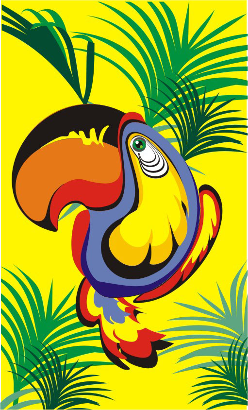 Офомление окон кафе "Камилла-джунгли"