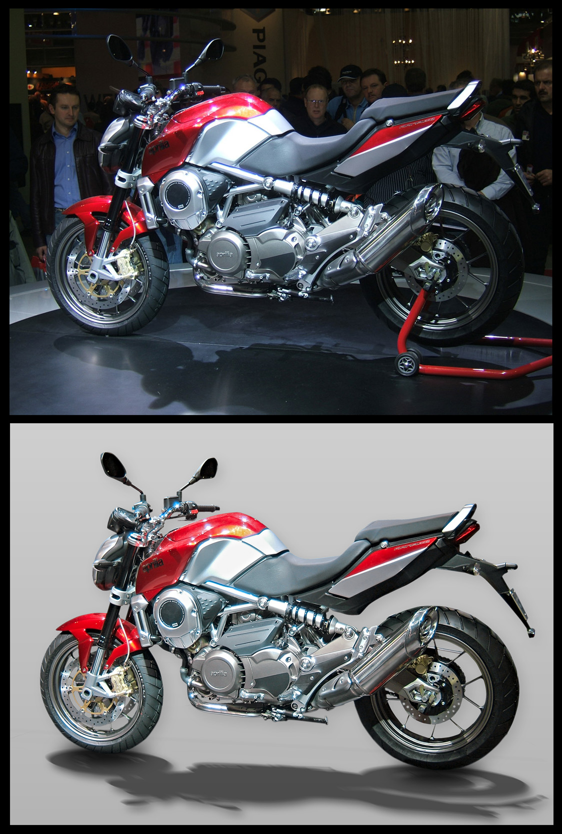 Обработка фотографии мотоцикла