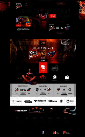 Сайт баскетбольного клуба "Черкаські мавпи"