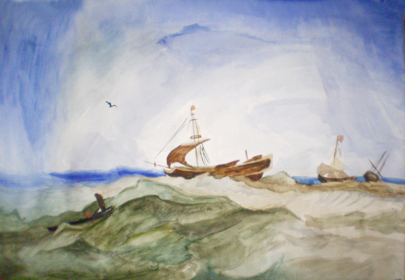 копирование акварели тернера