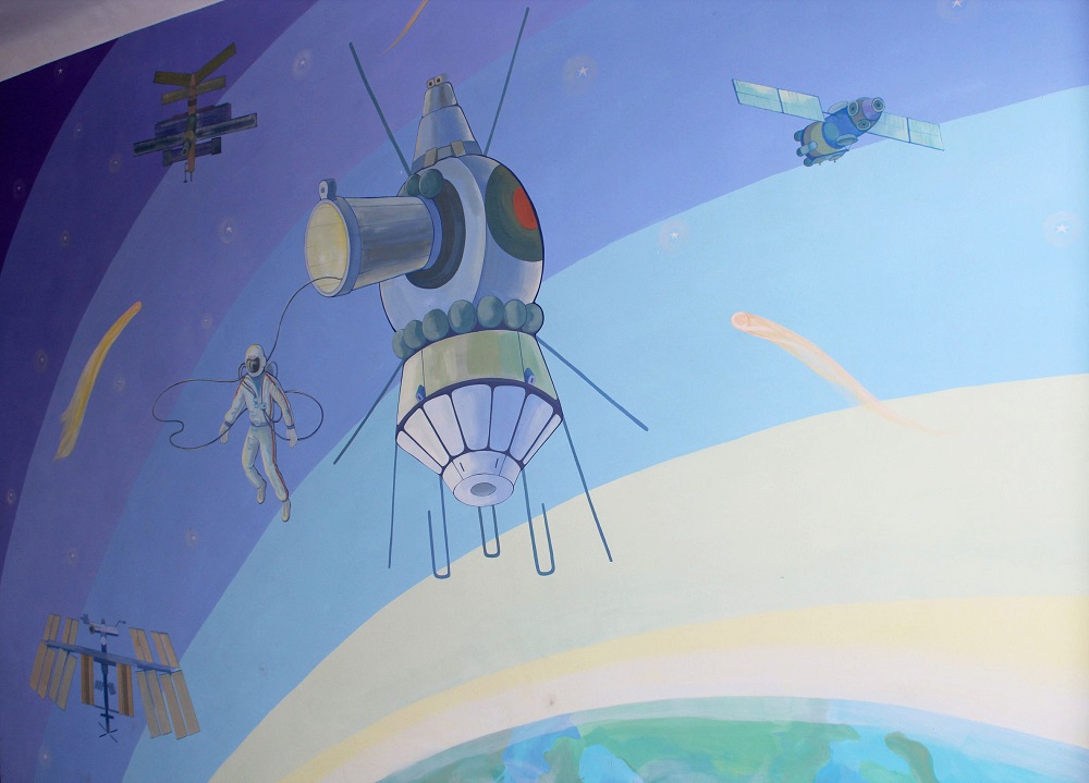 "КОСМОС" РОСПИСЬ В ЛИЦЕЕ