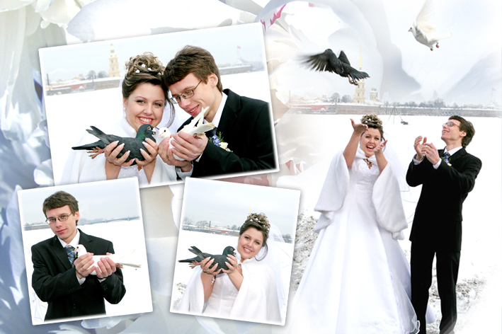 Свадебный коллаж