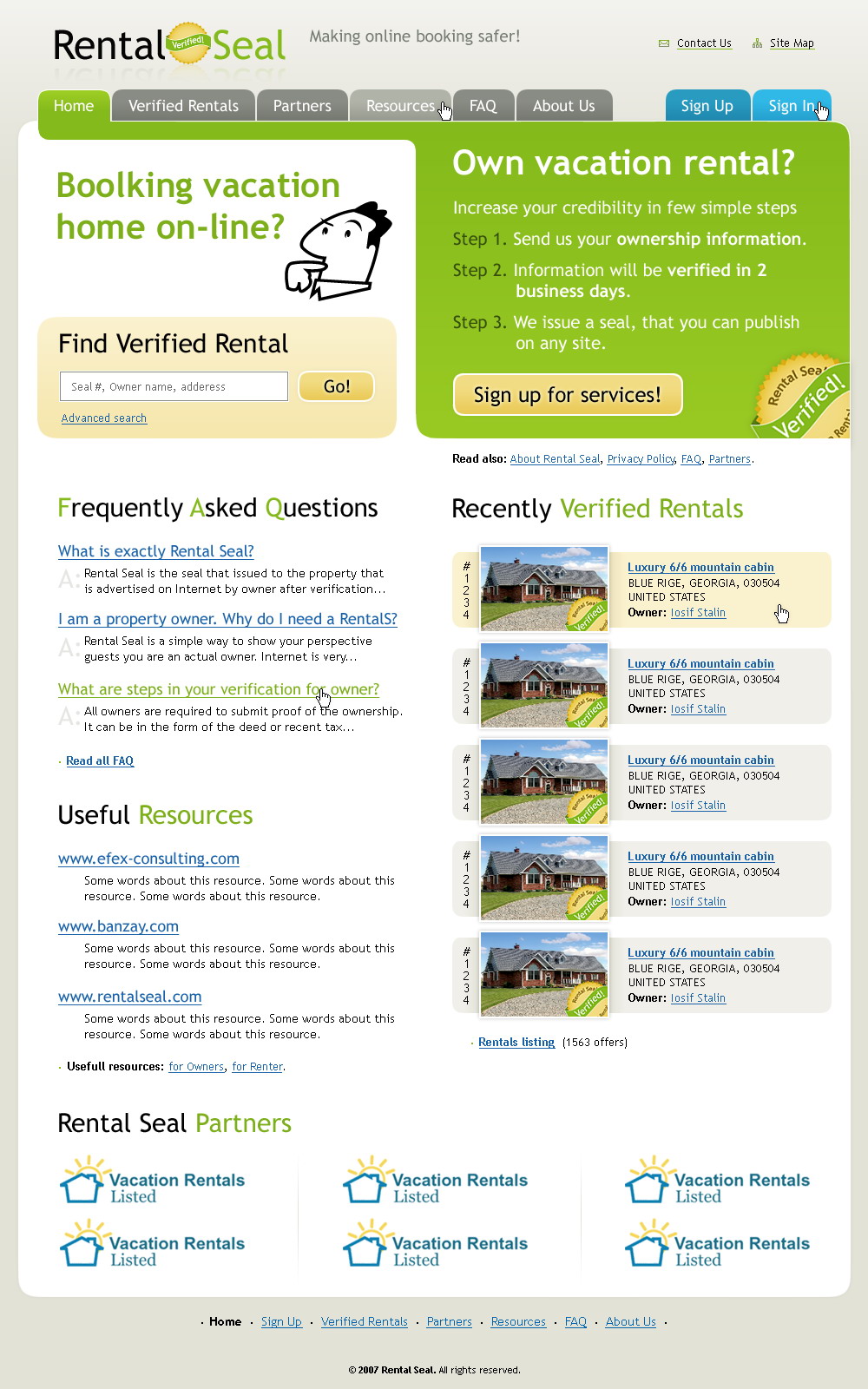 Дизайн сайта в стиле Web 2.0