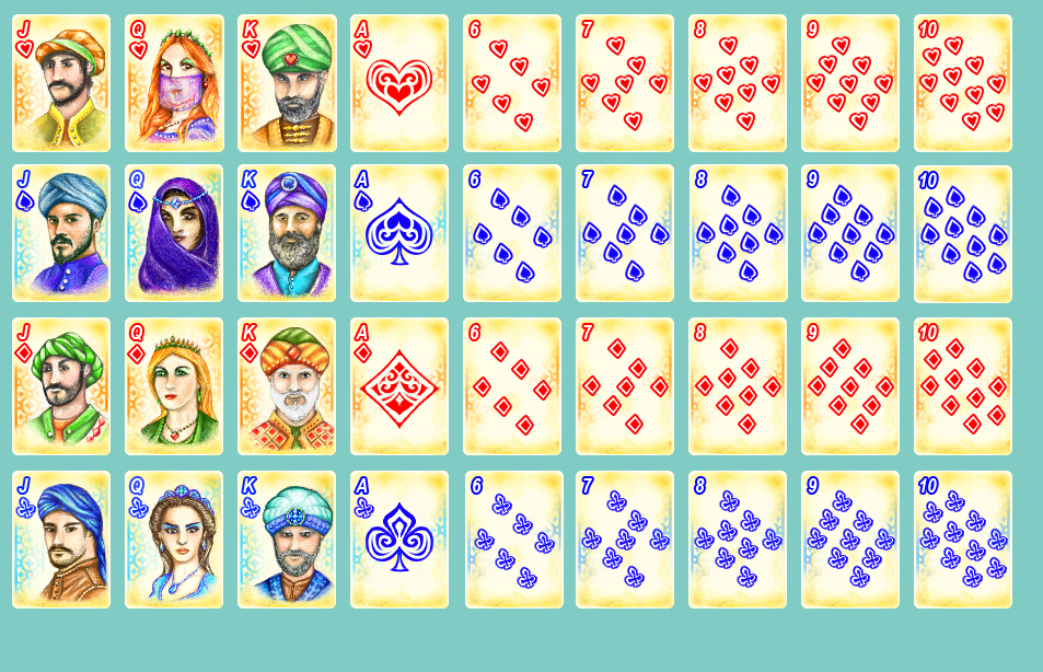 Графика для игры "Путешествие Синдбада - пасьянсы" (cards)	