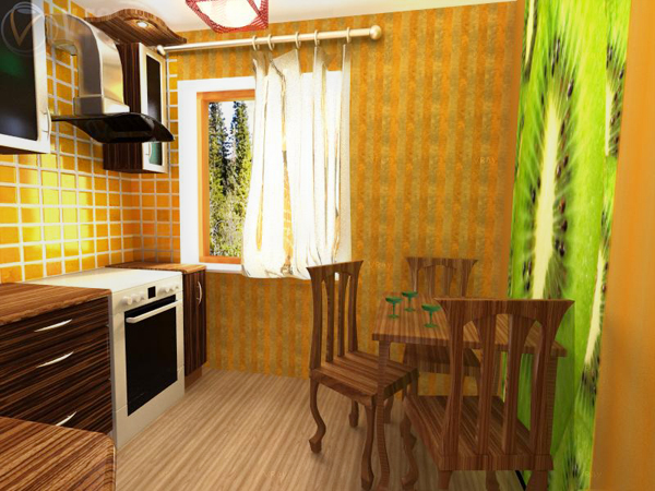 Интерьер кухни "хрущевки"