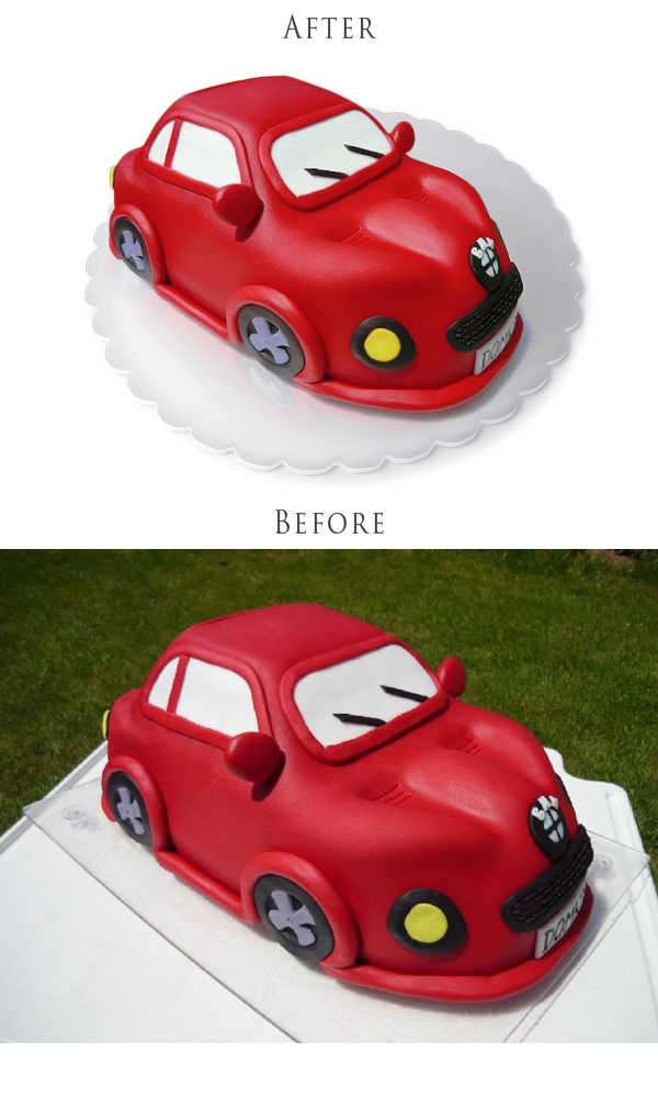 обтравка и обработка торта