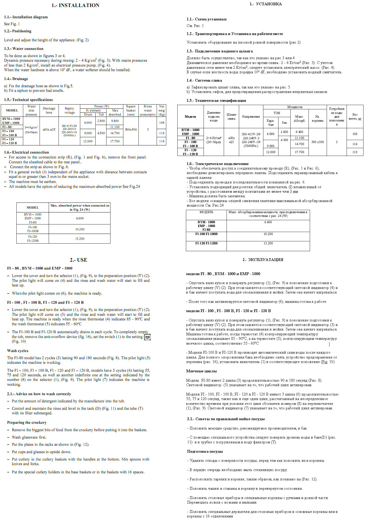 Посудомоечная машина Fagor