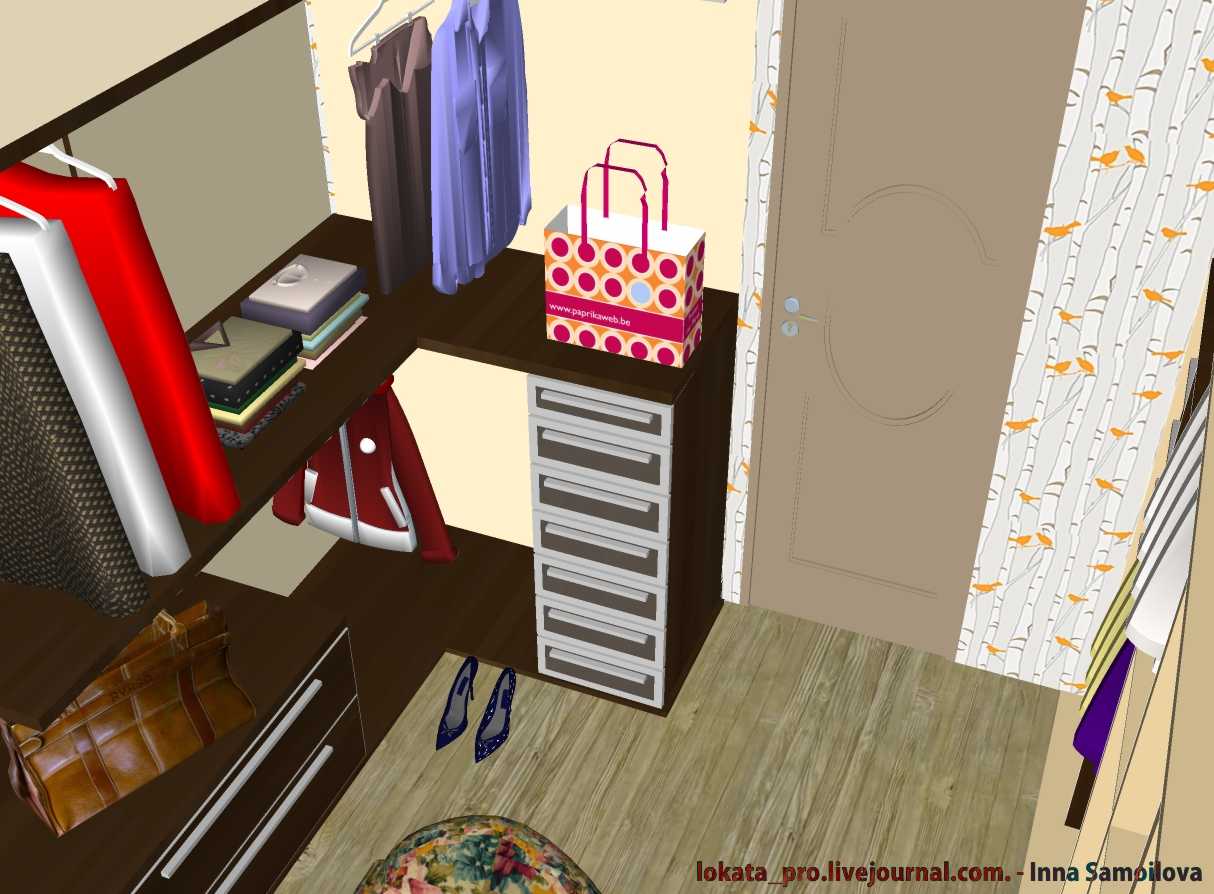 Гардеробная. Первомайка (коттедж)