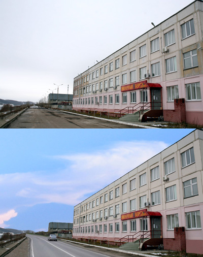 Ретушь здания