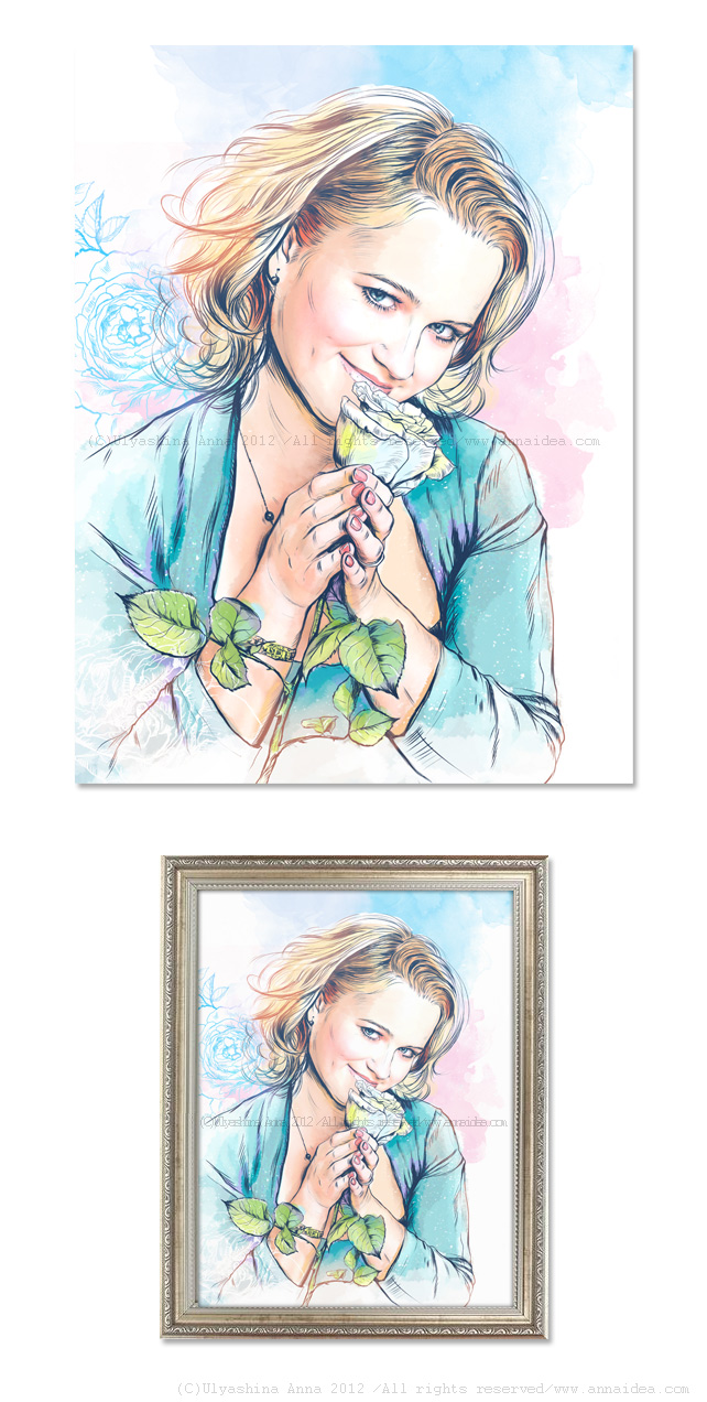 Портрет с розой