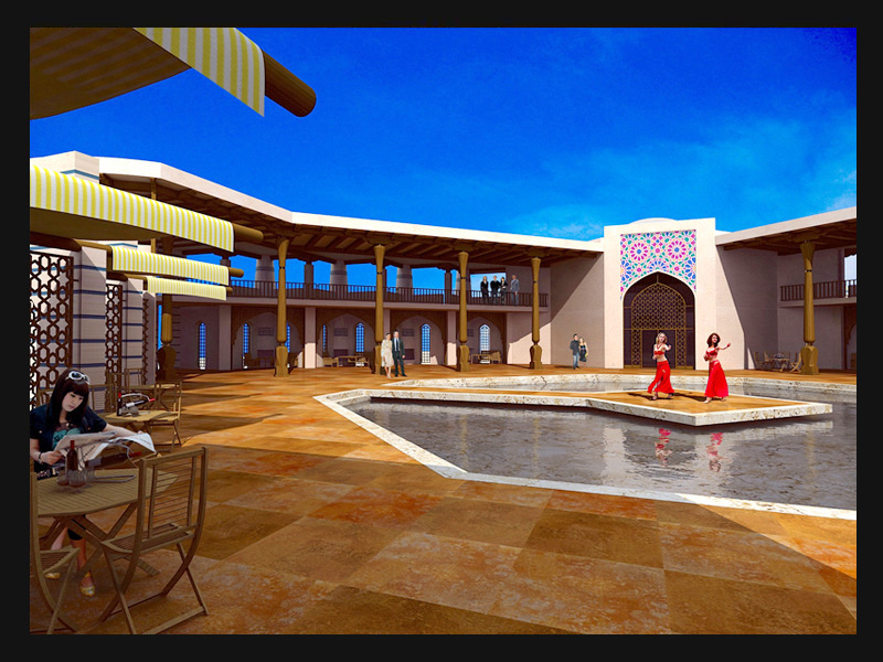 Ресторанно-развлекательный комплекс. Визуализация. Уфа