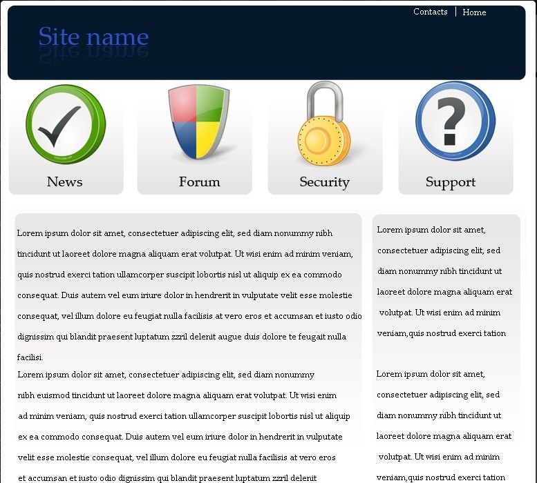 Дизайн сайта охранников