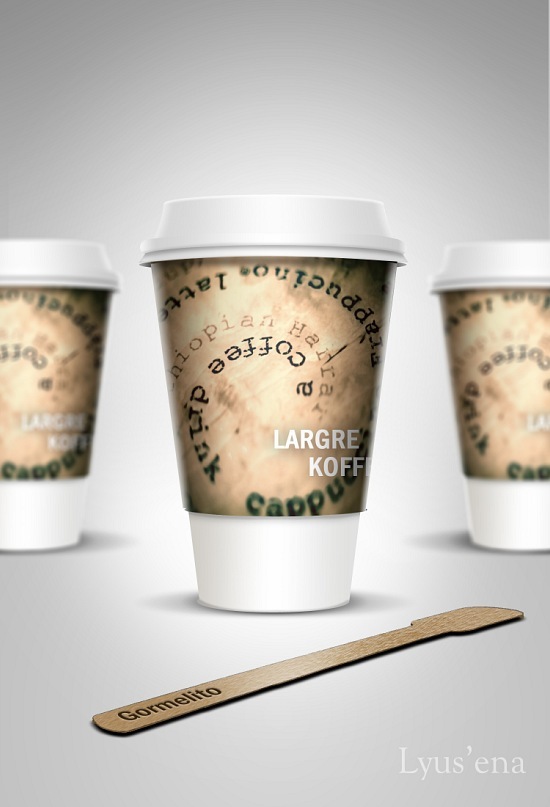 упаковка"стаканчик кофе"