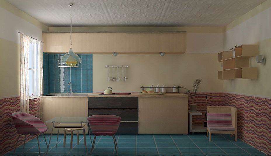 Интерьер - кухня 5,6*3м