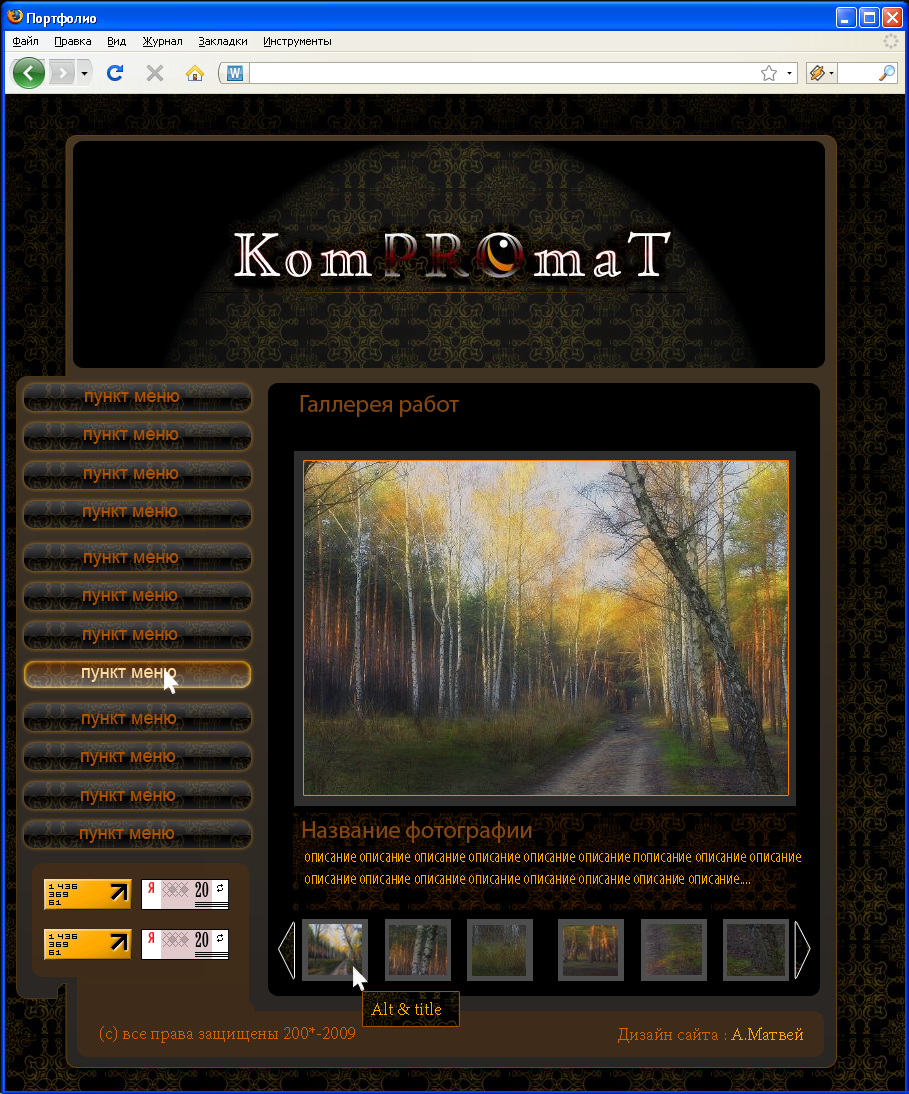 Портфолио фотографа