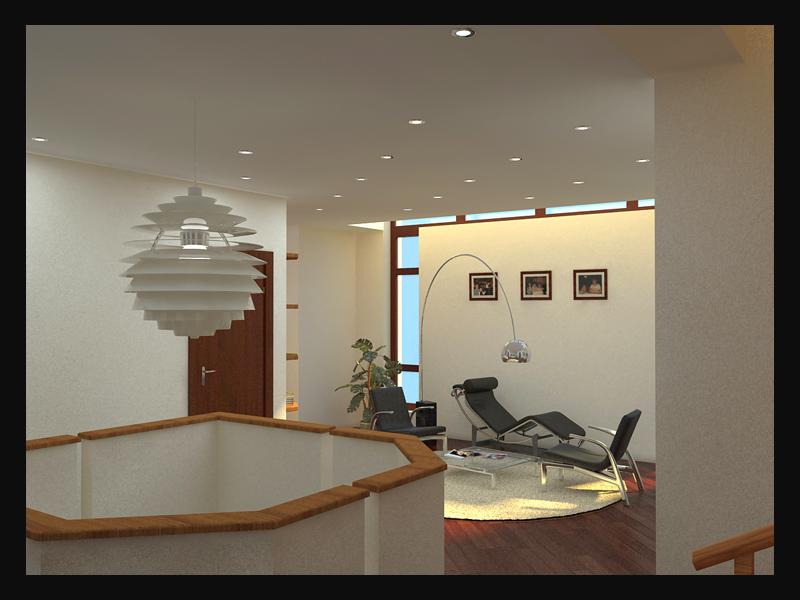 Интерьоер холла 2-го этажачастного жилого дома