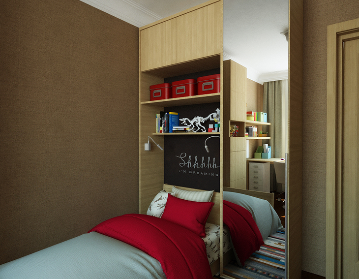 Детская для мальчика. Дизайн и визуализация.