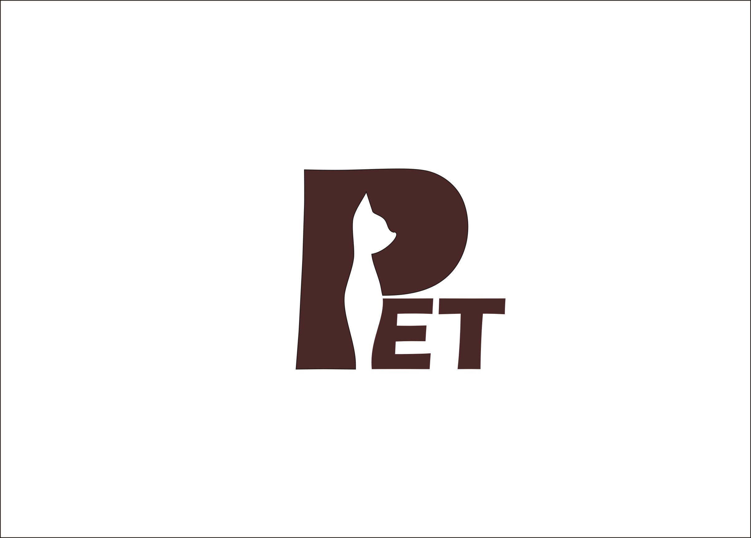 Логотип для сети магазинов зоотоваров "Pet"