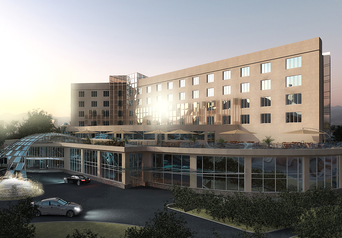 Дизайн и визуализация входной группы гостинницы г.Пенза