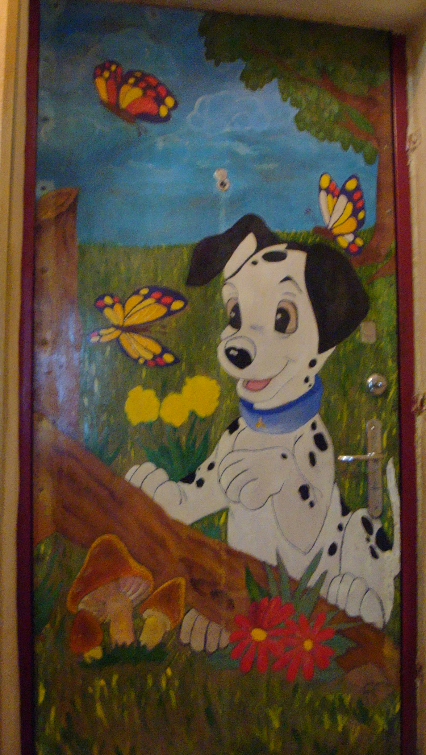 разрисовка двери