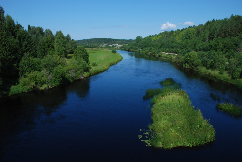 Пейзаж. Северная река