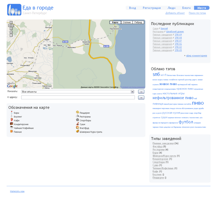 Еда в городе