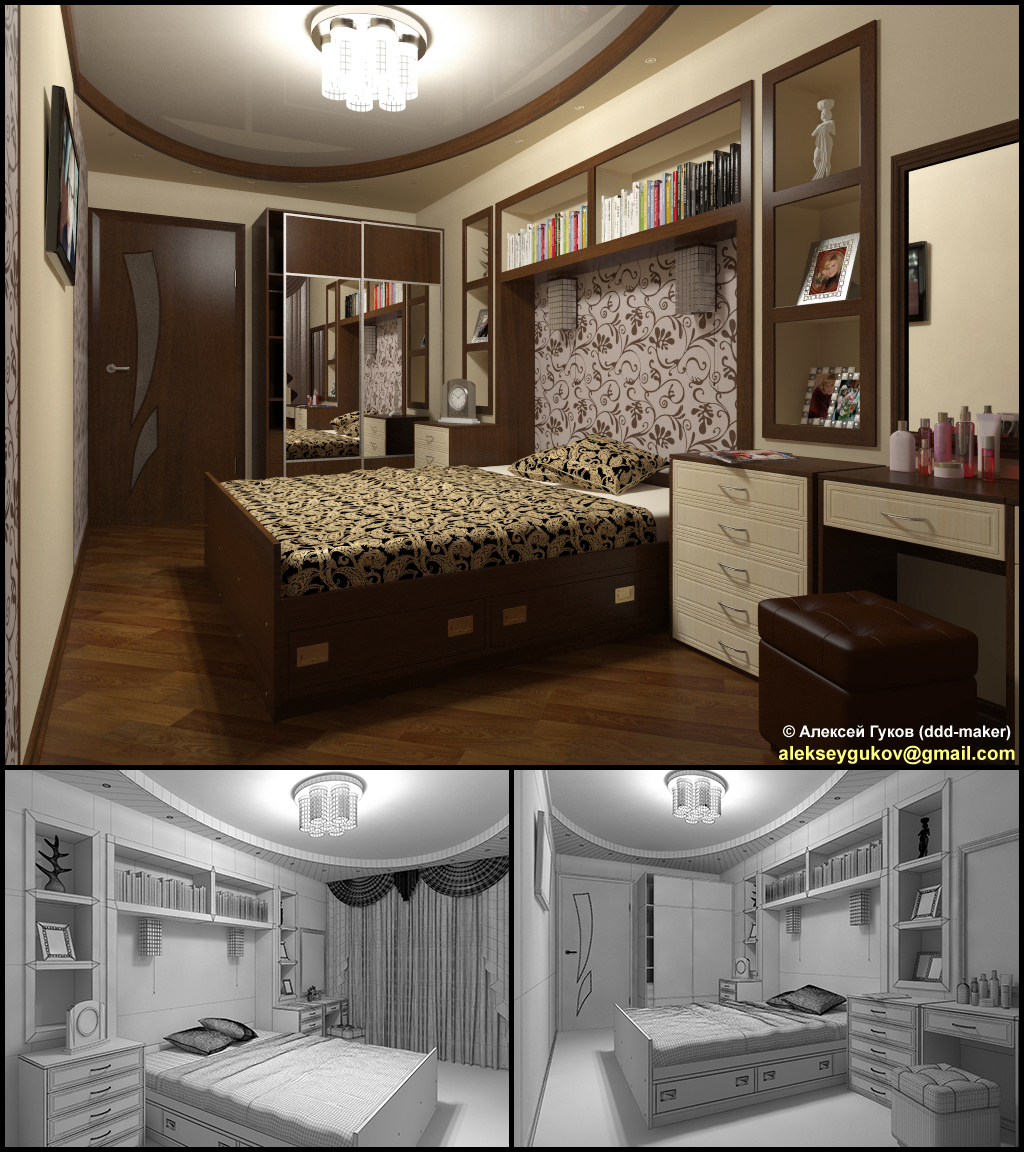 Спальня визуализация 6
