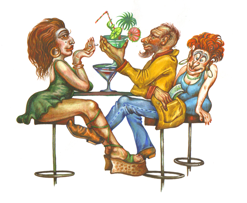 Иллюстрация к статье "Вытрезвитель" журнал XXI век