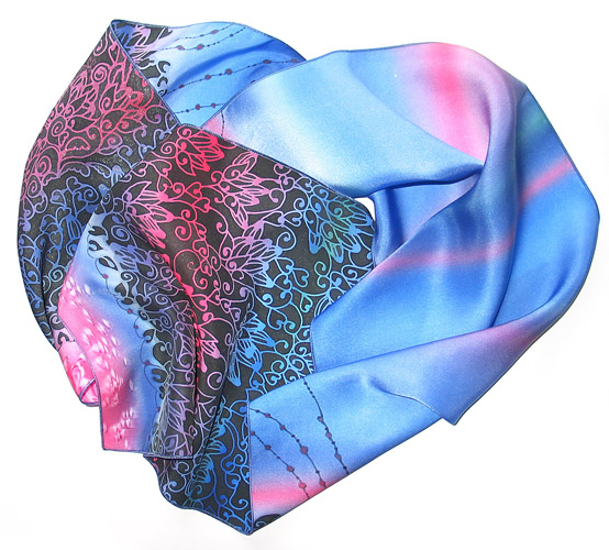 Шарф "Вечерний лотос"