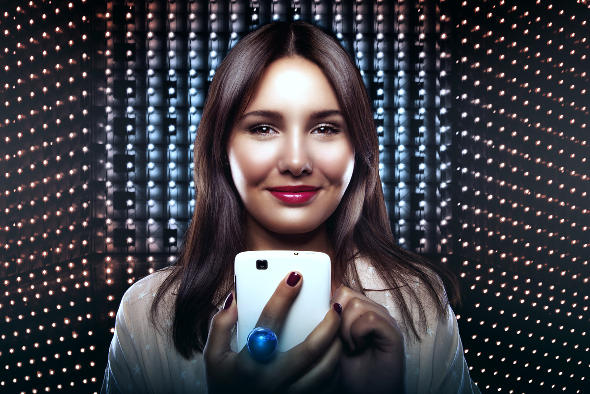 Nice girl using mobile phone