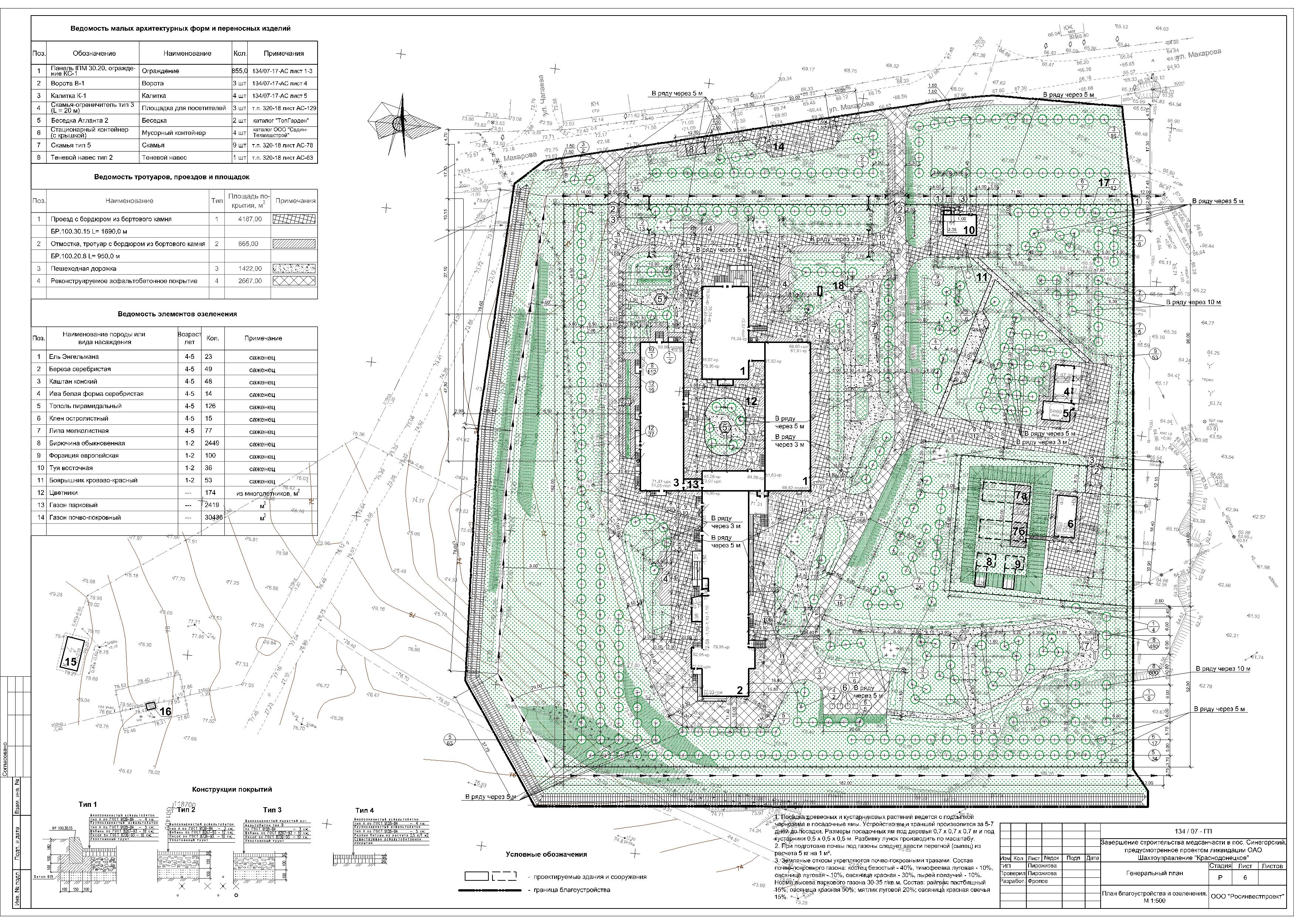 Генплан Больница в Синегорке