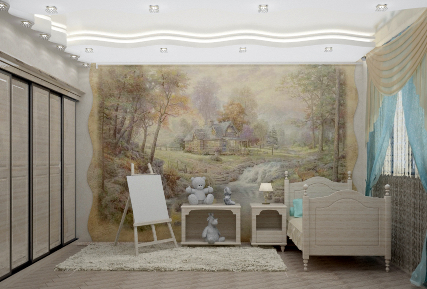 фрески в интерьере