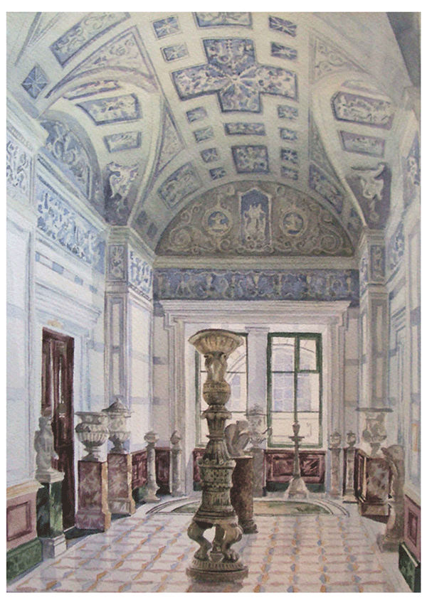 В стиле классической акварели.