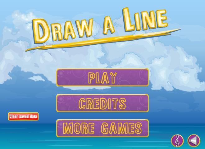 Экран меню для игры "Draw a Line" 01