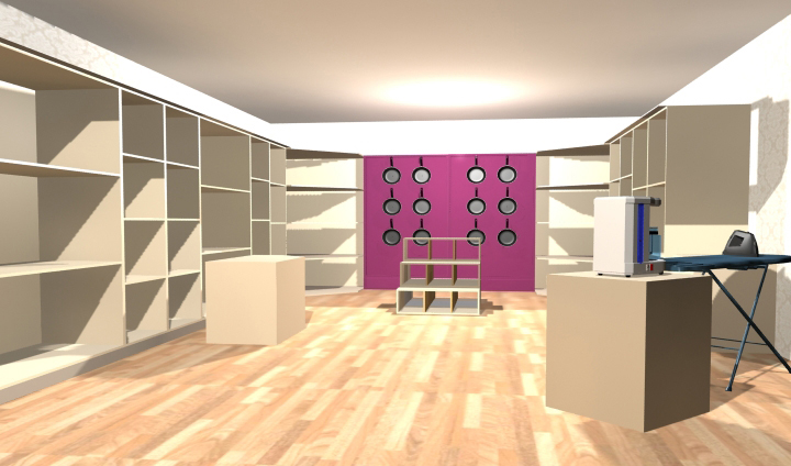 Дизайн-проект торговой точки для ТД"MERLlNLUX", 2010 г.