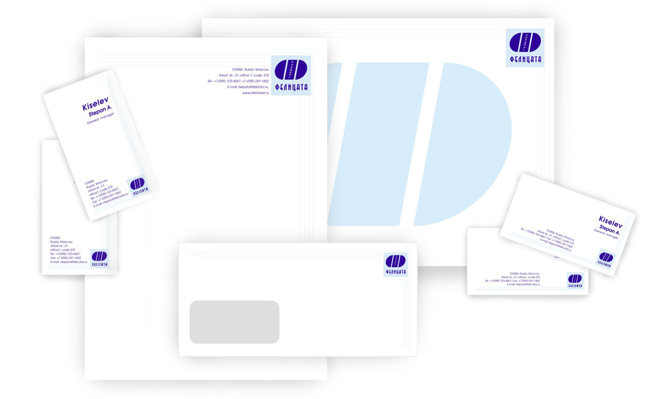 Фирменный стиль ООО "Фелицата-Холдинг"