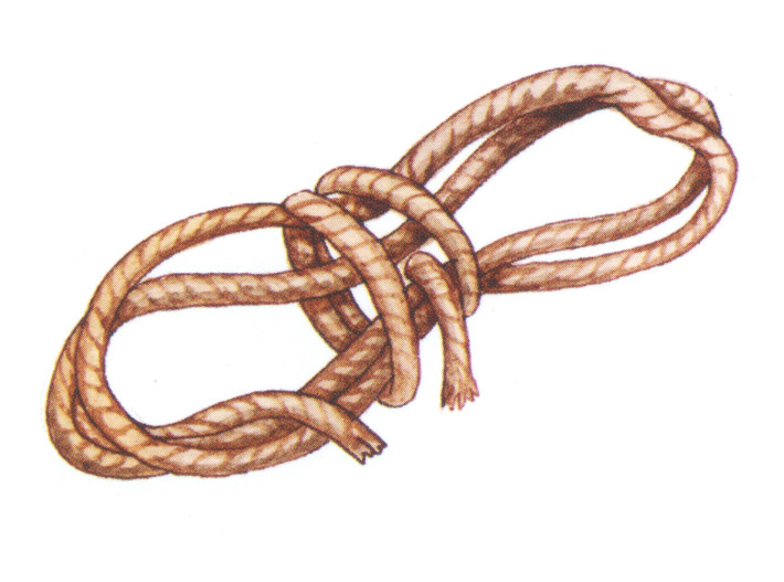 акварель "веревка"