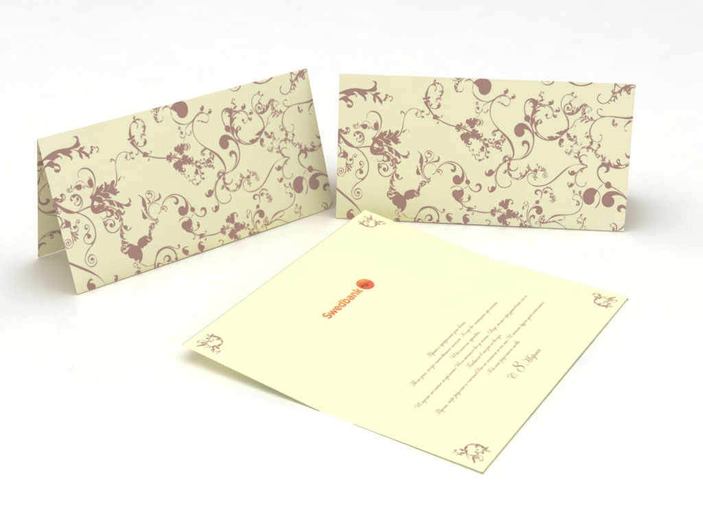 Открытка на 8-е Марта