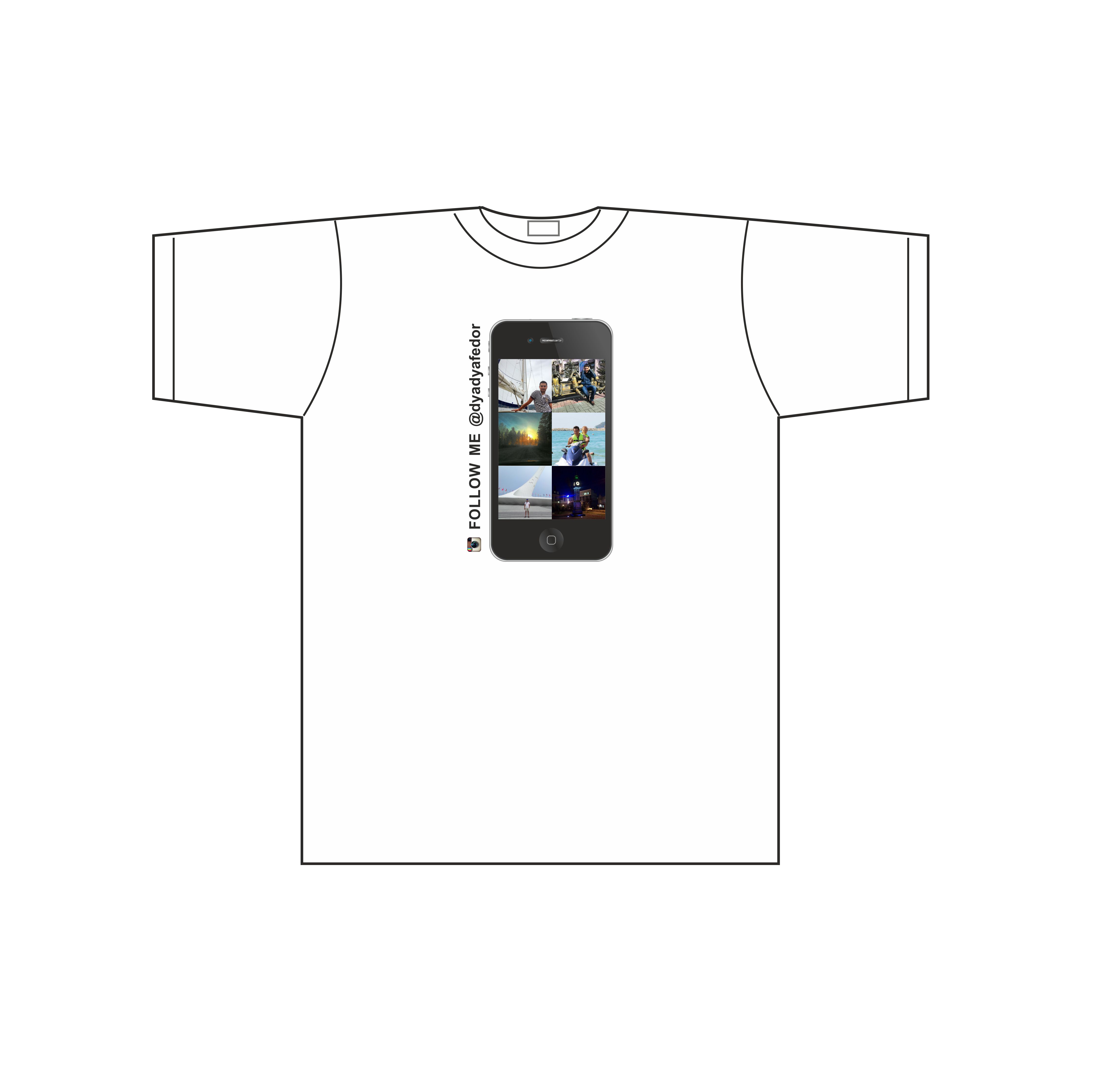 Футболка с принтом