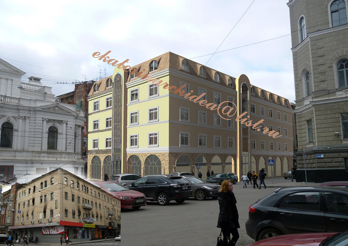 реставрация сгоревшего здания