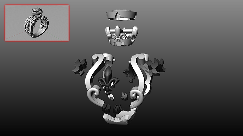 Деталировка Ювелирных изделий.