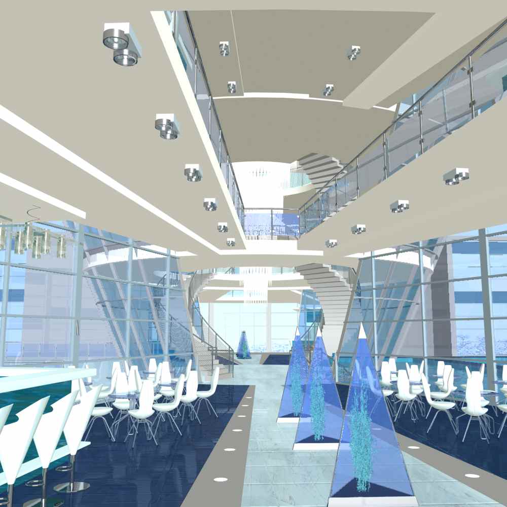 Спортивно-развлекательный комплекс в г. Тихвин. Холл.