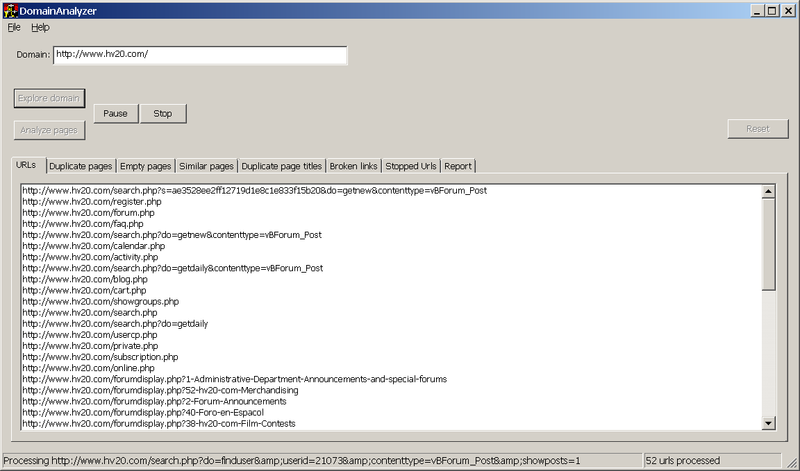 Анализатор сайта